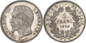 FRANCE
Second Empire / Napoléon III (1852-1870). 1 franc tête nue 1858, A, Paris.PCGS MS64 (20037135).
Av. (différent) NAPOLEON III EMPEREUR (différen...