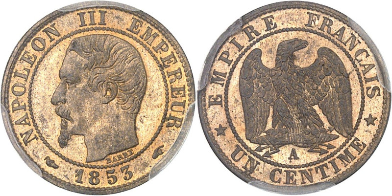 FRANCE
Second Empire / Napoléon III (1852-1870). Un centime tête nue 1853, A, Pa...