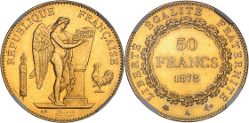 FRANCE
IIIe République (1870-1940). 50 francs Génie 1878, A, Paris.NGC MS 62 (6631354-001).
Av. RÉPUBLIQUE FRANÇAISE. Génie ailé de la République debo...
