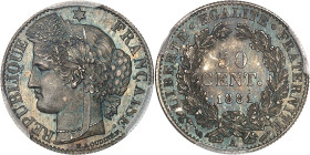 FRANCE
IIIe République (1870-1940). 50 centimes Cérès 1881, A, Paris.PCGS MS65 (45081151).
Av. RÉPUBLIQUE FRANÇAISE. Tête de la République à gauche en...