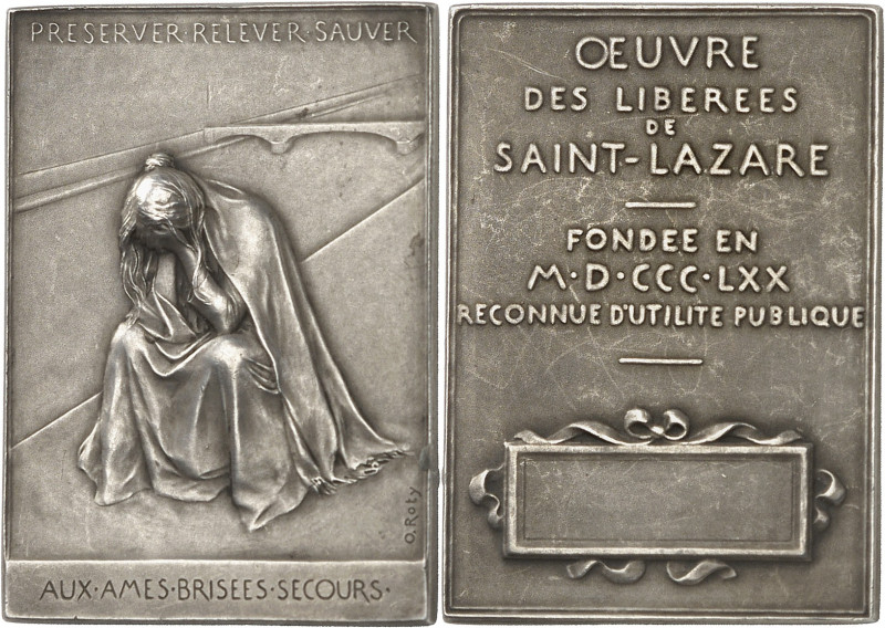 FRANCE
IIIe République (1870-1940). Plaquette, l’œuvre des libérées de Saint Laz...