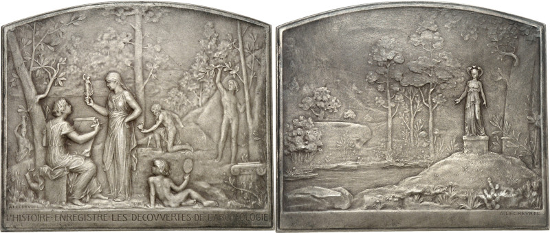 FRANCE
IIIe République (1870-1940). Médaille, l’Histoire enregistre les découver...