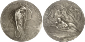 FRANCE
IIIe République (1870-1940). Médaille, aux poëtes sans gloire par Louis Bottée, SAMF n° 28 1905, Paris.
Av. AUX POËTES SANS GLOIRE. Dans un déc...