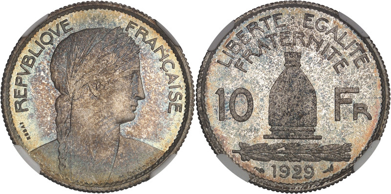 FRANCE
IIIe République (1870-1940). Essai de 10 francs, concours de 1929, par De...