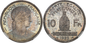 FRANCE
IIIe République (1870-1940). Essai de 10 francs, concours de 1929, par Delannoy 1929, Paris.NGC MS 66+ (6633193-138).
Av. REPVBLIQVE FRANÇAISE....