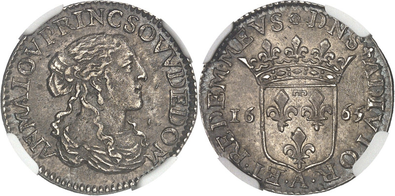 FRANCE / FÉODALES
Dombes, Anne-Marie-Louise d’Orléans (1650-1693). Douzième d’éc...
