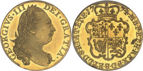 GRANDE-BRETAGNE
Georges III (1760-1820). Guinée, 4e tête, Flan bruni (PROOF) 1774, Londres.PCGS PR63 (45921233).
Av. GEORGIVS. III - DEI. GRATIA. Bust...
