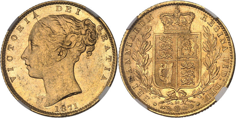 GRANDE-BRETAGNE
Victoria (1837-1901). Souverain, signature WW en relief, coin #2...