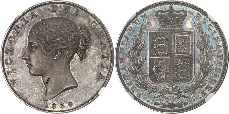 GRANDE-BRETAGNE
Victoria (1837-1901). Demi-couronne (Half crown), frappe monnaie...