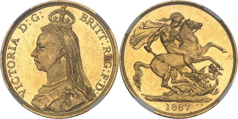 GRANDE-BRETAGNE
Victoria (1837-1901). 2 livres (2 pounds), jubilé de la Reine 18...