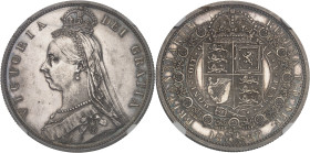 GRANDE-BRETAGNE
Victoria (1837-1901). Demi-couronne (Half crown), jubilé de la Reine, Flan bruni (PROOF) 1887, Londres.NGC PF 58 (1412302-014).
Av. VI...