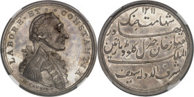 INDES BRITANNIQUES
Georges III (1760-1820). Médaille, Claude Martin, surintendant du royaume d’Oudh (Awadh), par Mc Kenzie AH 1211 (1797), Lucknow ?NG...