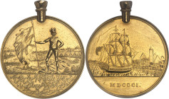 INDES BRITANNIQUES
Georges III (1760-1820). Médaille d’Or, Campagne d’Égypte et d’Alexandrie, troupes anglo-indiennes du général Baird de l’Honorable ...