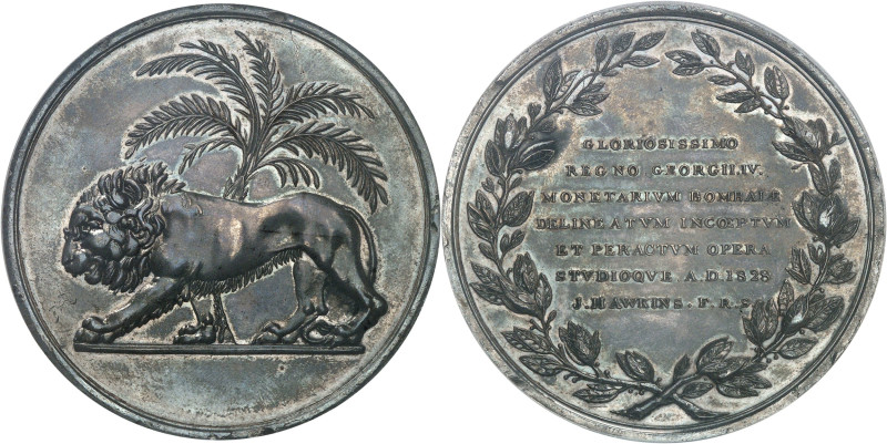 INDES BRITANNIQUES
Georges IV (1820-1830). Médaille, achèvement de la Monnaie de...