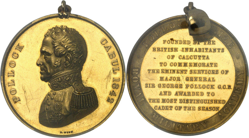 INDES BRITANNIQUES
Victoria (1837-1901). Médaille d’Or, Prix Pollock, Royal Mili...