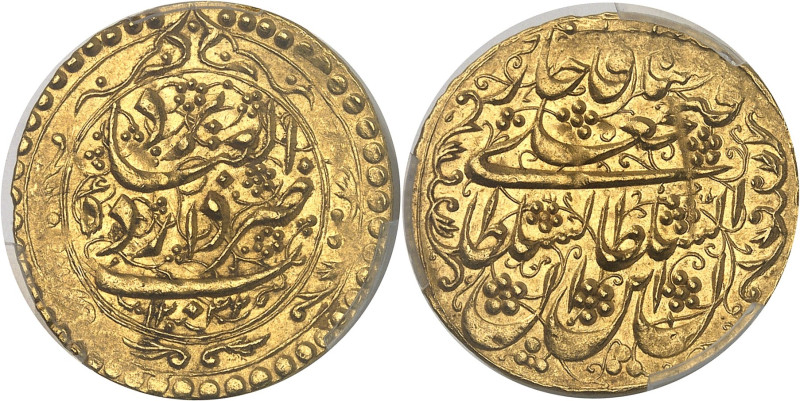 IRAN
Fath Ali Chah Qadjar (1797-1834). Toman, type W AH 1232 (1816), Yazd.PCGS M...