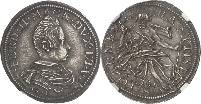 ITALIE
Florence (Grand-duché de), Ferdinand II de Médicis (1621-1670). Teston 16...