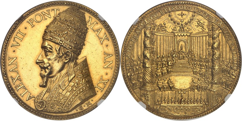 ITALIE
Vatican, Alexandre VII (1655-1667). Médaille d’Or, canonisation de Franç...