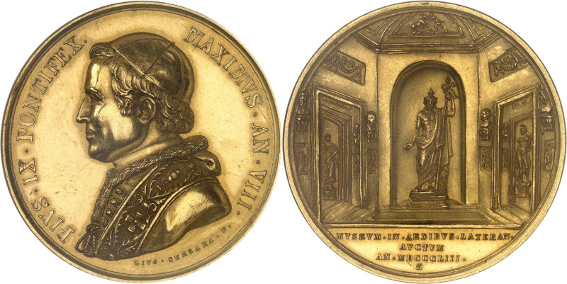 ITALIE
Vatican, Pie IX (1846-1878). Médaille d’Or annuelle, le Musée du Latran, ...