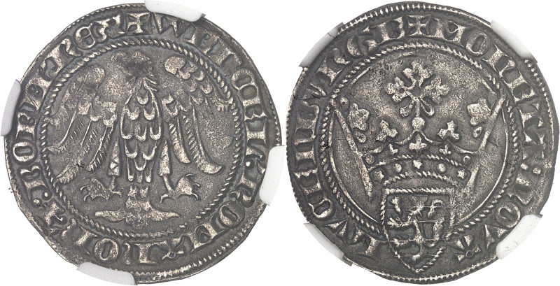 LUXEMBOURG
Venceslas (II) de Luxembourg, Roi des Romains (1383-1388). Gros (gans...