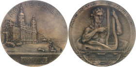 MONACO
Albert Ier (1889-1922). Médaille, le casino de Monte-Carlo, pour le comte Léopold Fernand Balny d’Avricourt, ministre de S. A. S. le Prince de ...