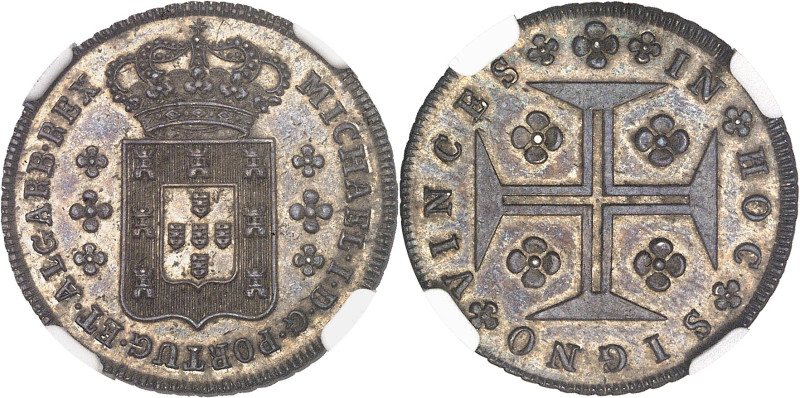 PORTUGAL
Michel Ier (1828-1834). 120 réis ND, Lisbonne.NGC MS 65 (6632277-036).
...