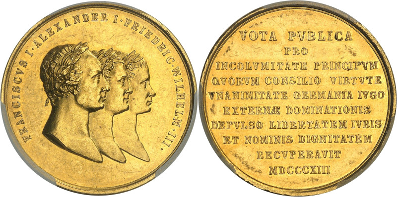 RUSSIE
Alexandre Ier (1801-1825). Médaille d’Or au poids de 10 ducats, création ...