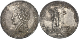USA
Castorland (1792-1800). Jeton d’un 1/2 dollar, frappe originale (silver original) 1796, Paris.PCGS Genuine Cleaned - AU Details (45859704).
Av. FR...