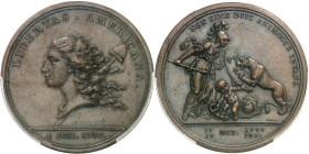 USA
République fédérale des États-Unis d’Amérique (1776-à nos jours). Médaille LIBERTAS AMERICANA, commémorant les victoires de Saratoga et Yorktown, ...