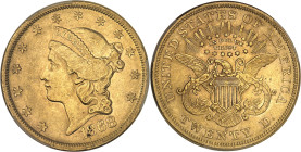 USA
République fédérale des États-Unis d’Amérique (1776-à nos jours). 20 dollars Liberty 1868, S, San Francisco.PCGS AU58 (44849765).
Av. Dans une bor...
