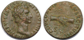 Römische Münzen, MÜNZEN DER RÖMISCHEN KAISERZEIT. Nerva (96-98 n. Chr). As 96 n. Chr. (8,79 g. 27,5 mm) Vs.: IMP NERVA CAES AVG P M TR P COS III P P, ...