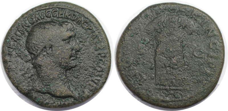 Römische Münzen, MÜNZEN DER RÖMISCHEN KAISERZEIT. Trajan (98-117 n. Chr). Dupond...
