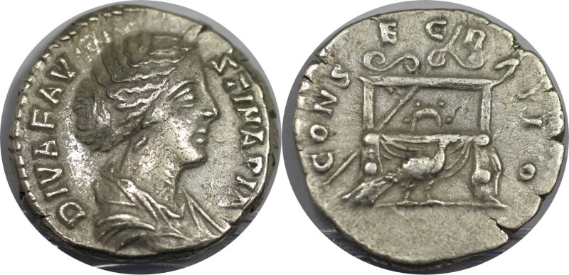 Römische Münzen, MÜNZEN DER RÖMISCHEN KAISERZEIT. Faustina Minor (147-176 n. Chr...