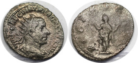 Römische Münzen, MÜNZEN DER RÖMISCHEN KAISERZEIT. Trebonianus Gallus (251-253 n. Chr). Denar. (2,87 g. 22 mm) Vs.: IMP CAE C VIB TREB [GALLVS AVG], Bü...