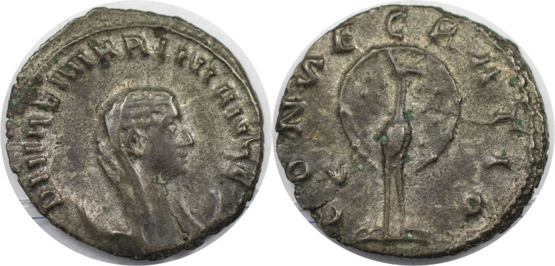 Römische Münzen, MÜNZEN DER RÖMISCHEN KAISERZEIT. Mariniana 253-254 n. Chr. Anto...