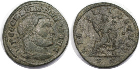 Römische Münzen, MÜNZEN DER RÖMISCHEN KAISERZEIT. Constantius I Chlorus (305-306 n. Chr) Follis, Ticinum. (9,22 g. 27 mm) Vs.: IMP C CONSTANTIVS P F A...