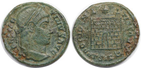 Römische Münzen, MÜNZEN DER RÖMISCHEN KAISERZEIT. Constantinus I. (307-337 n. Chr). Follis. (3,01 g. 18,5 mm) Vs.: CONSTANTINVS AVG, Kopf mit Lorbeerk...