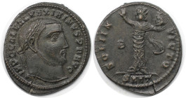 Römische Münzen, MÜNZEN DER RÖMISCHEN KAISERZEIT. Maximinus II. (310-313 n. Chr). Follis. (5.06 g. 22 mm) Vs.: IMP C GAL VAL MAXIMINVS PF AVG, Kopf mi...