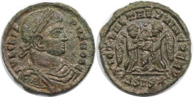 Römische Münzen, MÜNZEN DER RÖMISCHEN KAISERZEIT. Crispus (317-326 n. Chr). Follis 319-320 n. Chr., Siscia. (2,94 g. 19 mm) Vs.: IVL CRISPVS NOB C, Bü...