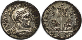 Römische Münzen, MÜNZEN DER RÖMISCHEN KAISERZEIT. Constantinus I. (307-337 n. Chr). Ae 3, 320 n. Chr., Thessalonica. (2,99 g. 18.5 mm) Vs.: CONSTANTIN...