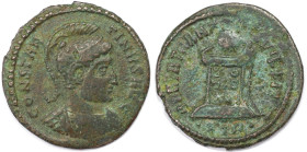 Römische Münzen, MÜNZEN DER RÖMISCHEN KAISERZEIT. Constantinus I. (306-337 n. Chr). Follis (Treveris) 322-323 n. Chr. (2.72 g. 20 mm) Vs.: CONSTANTINV...