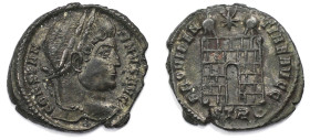 Römische Münzen, MÜNZEN DER RÖMISCHEN KAISERZEIT. Constantinus I. (306-337 n. Chr). Follis (Treveris) 324-330 n. Chr. (3.06 g. 20 mm) Vs.: CONSTANTINV...