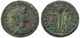 Römische Münzen, MÜNZEN DER RÖMISCHEN KAISERZEIT. Constantinus (II.) als Cäsar (324-337 n. Chr). Klein Bronze (Constantinopel) 6. Offizin. (335-337 n....