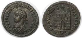 Römische Münzen, MÜNZEN DER RÖMISCHEN KAISERZEIT. Constantius II. (337-361 n. Chr). Ae 3/4 (4,78 g. 20,5 mm). Vs.: FL IVL CONSTANTIVS NOB C, Büst n. l...