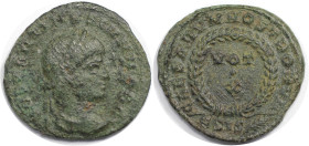 Römische Münzen, MÜNZEN DER RÖMISCHEN KAISERZEIT. Constantinus II. (337-340 n. Chr)?? Follis, Siscia. (2,12 g. 18,5 mm) Vs.: [CONSTANTINVS IVN NOB C],...