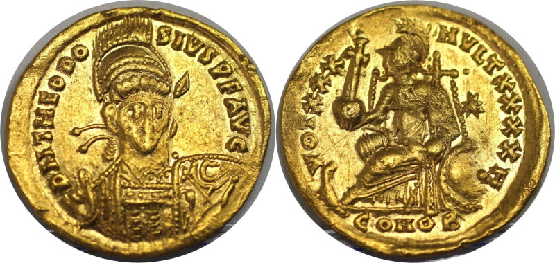 Römische Münzen, MÜNZEN DER RÖMISCHEN KAISERZEIT. Theodosius II. 402-450 n. Chr....