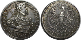 RDR – Habsburg – Österreich, RÖMISCH-DEUTSCHES REICH. Erzherzog Ferdinand (1564-1595). Doppeltaler ND. Hall. Silber. 57,38 g. MT 313. Sehr schön-vorzü...