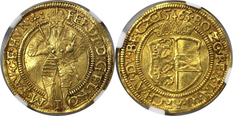 RDR – Habsburg – Österreich, RÖMISCH-DEUTSCHES REICH. Ferdinand I. Dukat 1563, K...