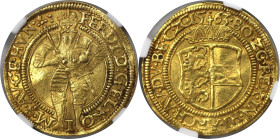 RDR – Habsburg – Österreich, RÖMISCH-DEUTSCHES REICH. Ferdinand I. Dukat 1563, Klagenfurt. Gold. Fb. 42. NGC AU 58