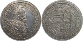 RDR – Habsburg – Österreich, RÖMISCH-DEUTSCHES REICH. Elsass. Erzherzog Maximilian (1590-1618). Doppeltaler 1614, Ensisheim. Silber. Dav. 3325. KM 280...